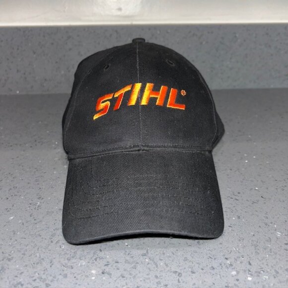 STIHL Hat Cap Spellout Work Employee Logo Outdoor Power Equipment Strapback - Picture 1 of 6